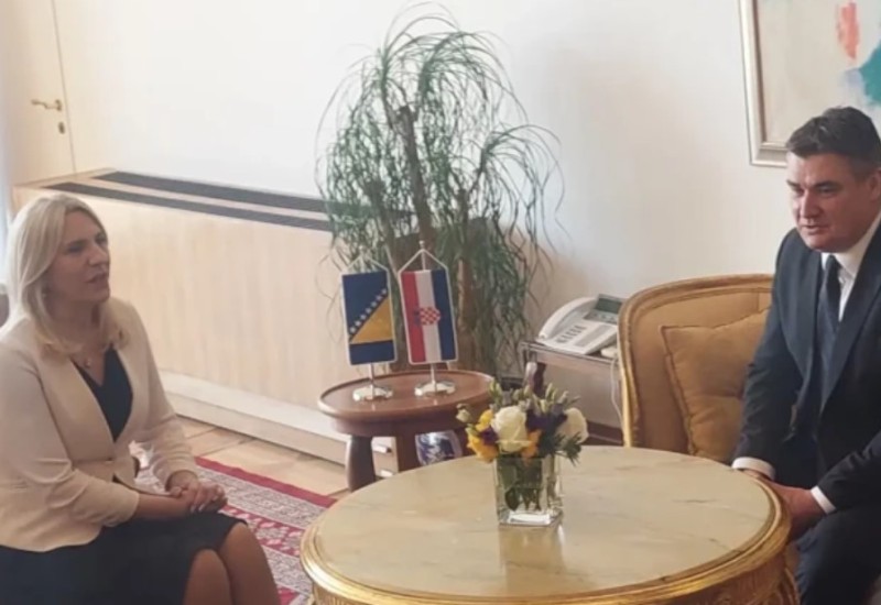 Cvijanović u Zagrebu sa Milanovićem: Dejton pruža dovoljno zaštite za sve građane