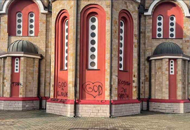 Mladić uhapšen zbog ispisivanja uvredljivih grafita na crkvi