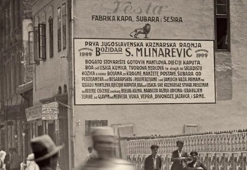 Sarajevo s početka 20. vijeka: Prva krznarska radnja u ulici Kralja Petra