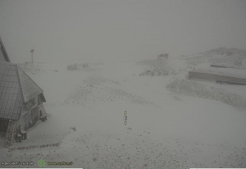 U Sloveniji pao snijeg, temperatura ispod nule