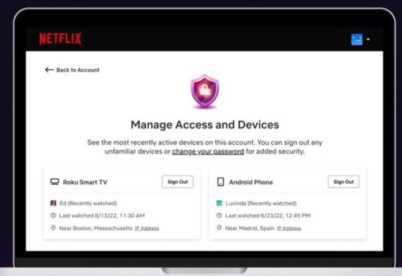 Netflix daje vlasnicima naloga mogućnost da izbace nepoželjne uređaje