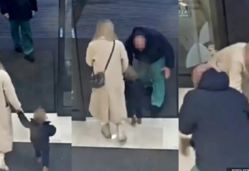 Snimak nadzornih kamera: Majka spriječila otmicu jednogodišnje djevojčice (VIDEO)