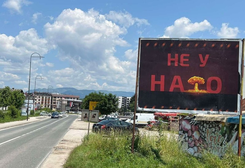 Bilbordi "NE u NATO" u Istočnoj Ilidži