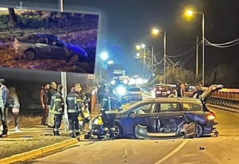Automobil sletio sa mosta, vatrogasci sijeku karoseriju da dođu do putnika (FOTO)