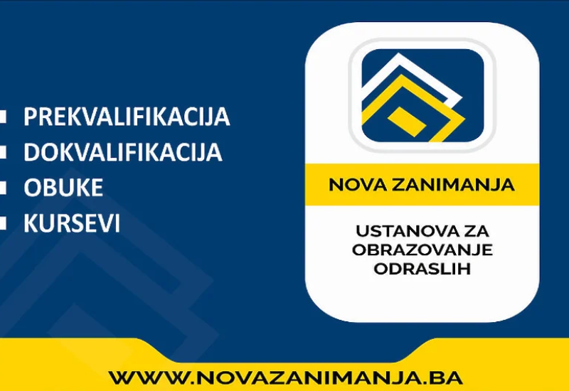 "Nova zanimanja" Sarajevo: U toku upis u programe prekvalifikacije, dokvalifikacije i obuke