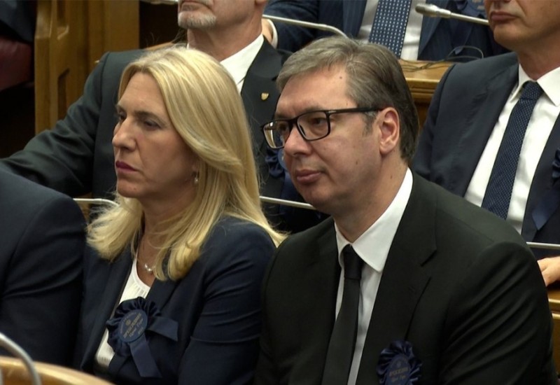 Cvijanovićeva i Vučić prisustvovali inauguraciji Milatovića