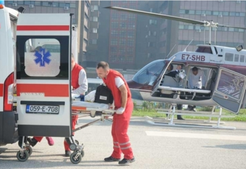 Izvršen vazdušni medicinski transport pacijentice iz Trebinja