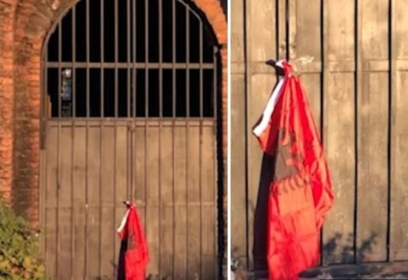 PRIŠTINA: Okačena zastava Albanije na Hram Hrista Spasa