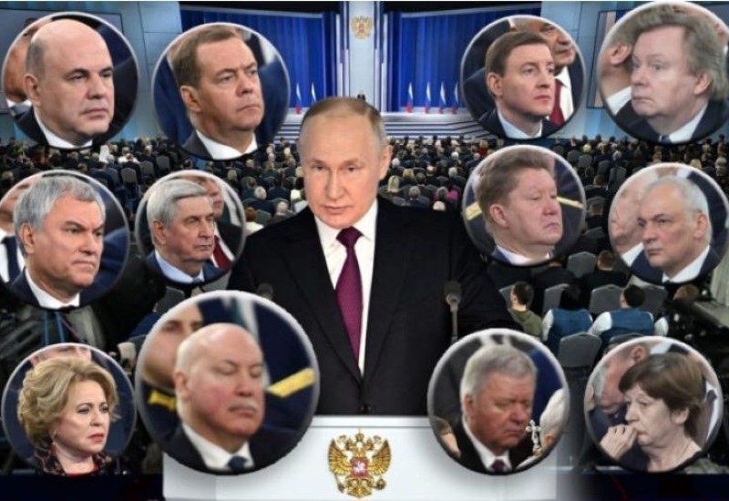 „Kao da je saopštio da im smanjuje plate“: Lica Putinovih zvaničnika tokom njegovog istorijskog govora hit na mrežama FOTO
