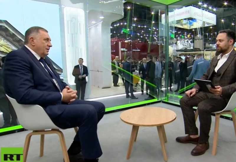 Dodik za RT Balkan: Zapad sankcijama pokušao upropastiti Rusiju, a ona pod pritiskom leti visoko