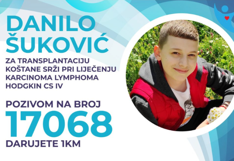 Budi human i pozovi 17068 - da Danilo pobijedi opaku bolest