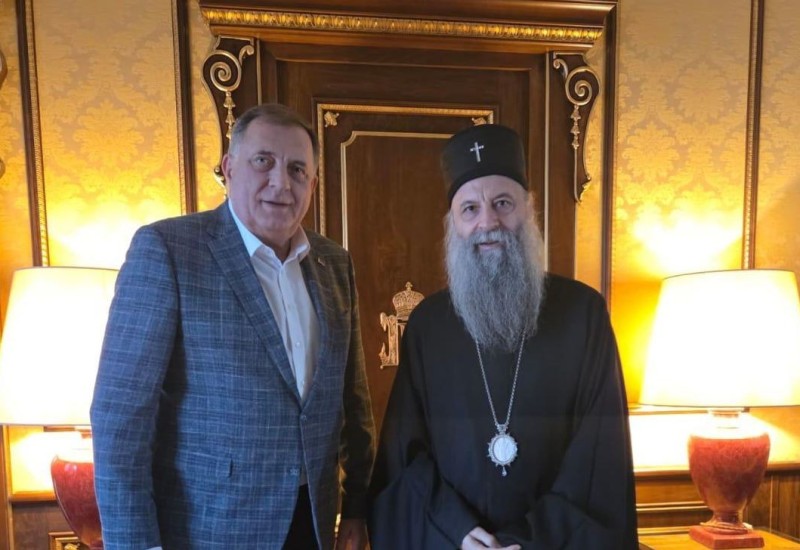 Dodik sa patrijarhom Porfirijem