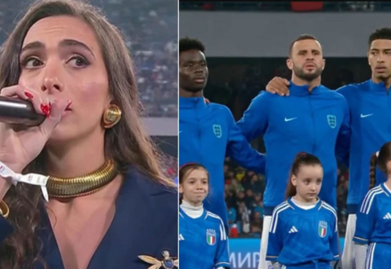 Italijanska pjevačica u suzama jer je "uništila" Englezima himnu, igrači ostali u nevjerici (VIDEO)