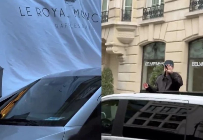 Pjevačicu pokušali sakriti ogromnim platnom, svi su uvjereni da nastupa na otvaranju OI u Parizu