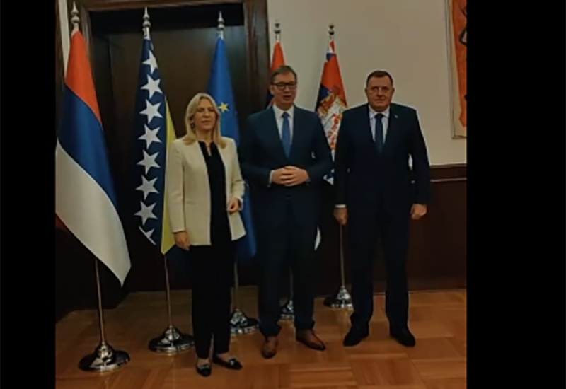 Dodik objavio video na Tviteru nakon sastanka sa Vučićem