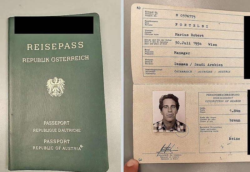 Epstin imao i lažni austrijski pasoš