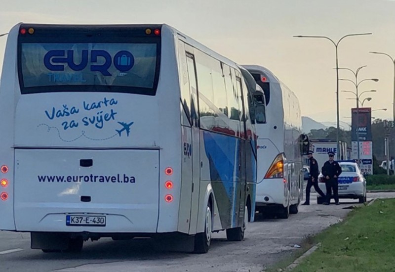 Velike gužve na prijedorskoj petlji zbog skupa "Otadžbina zove"