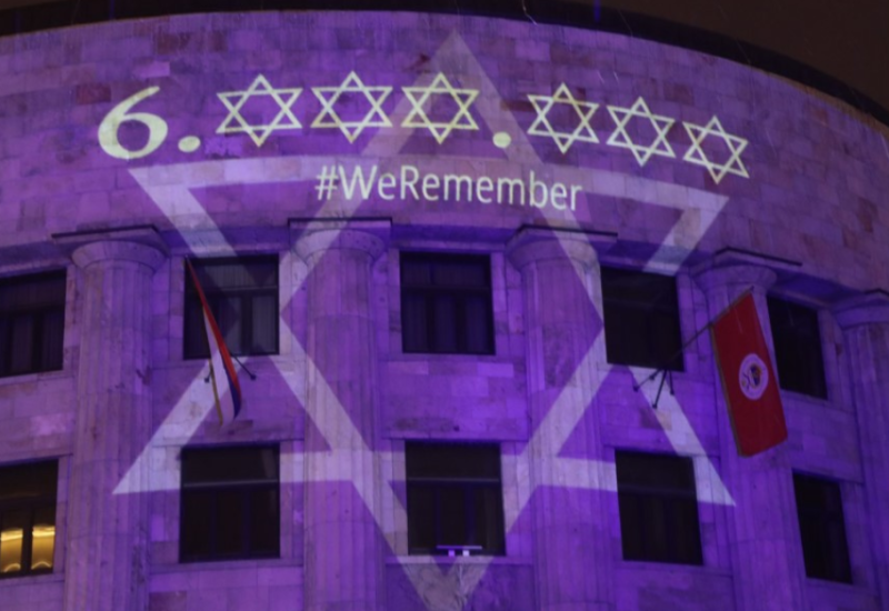 Srpska odaje počast žrtvama Holokausta: Davidova zvijezda na Palati Republike