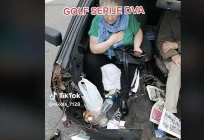 Čitav Balkan u šoku: Snimak prepolovljenog “golfa” nakon sudara ledi krv u venama