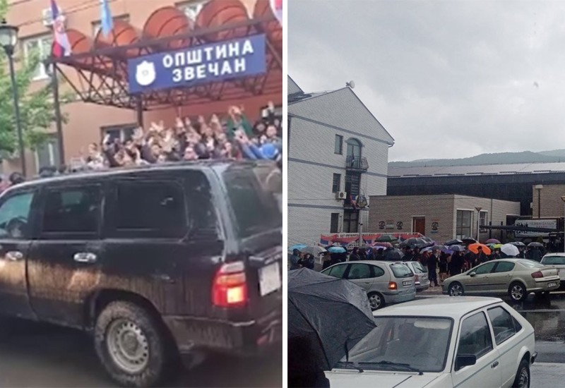 Šok bombe i suzavac u Zvečanu: Kosovska policija upala u zgradu opštine (VIDEO)