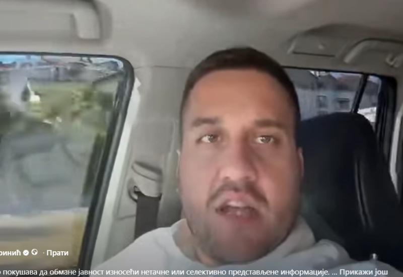 Drinićev video otkrio više nego što je planirao: Bez pojasa pred kamerom, sa porukom da pravila nisu za sve