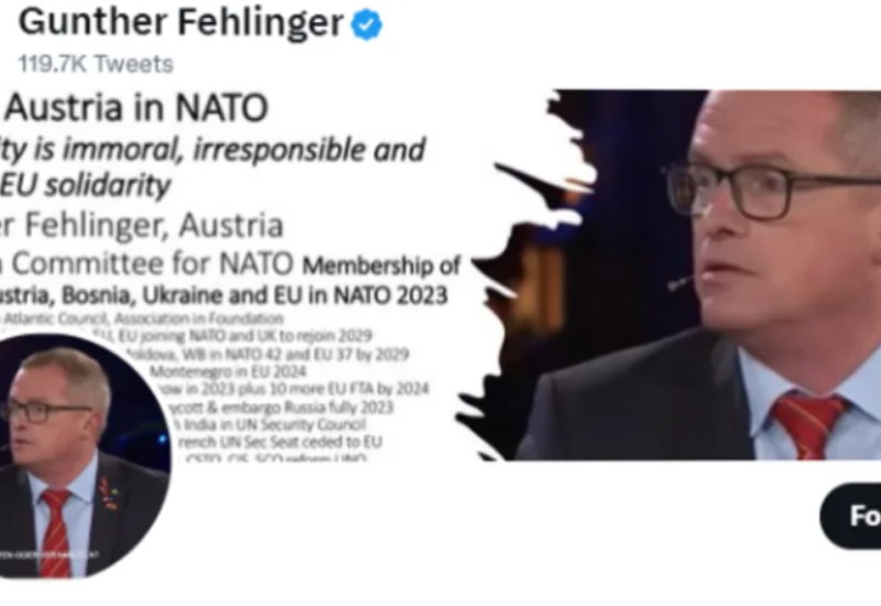 "Tviter rat" protiv Felingera: Sakrio se u Prištinu