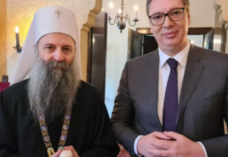 Vučić se sastao sa patrijarhom Porfirijem