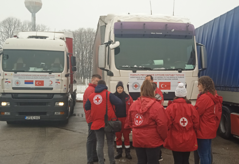 Kamioni sa humanitarnom pomoći iz Srpske krenuli za Tursku