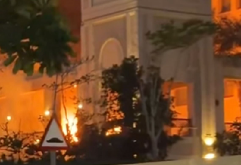 Novi napad na Dubai, gori luksuzan hotel: Snimljen trenutak udara (VIDEO)