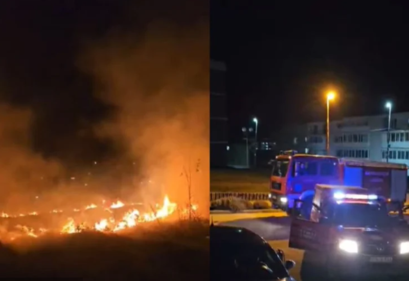 Ugašen požar u blizini Srednjoškolskog centra