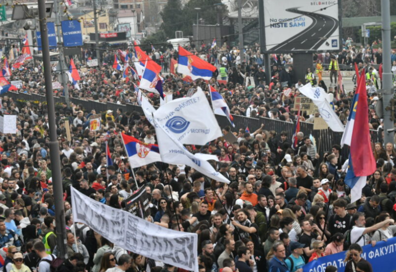 Za danas najavljeni novi masovni protesti studenata u Srbiji