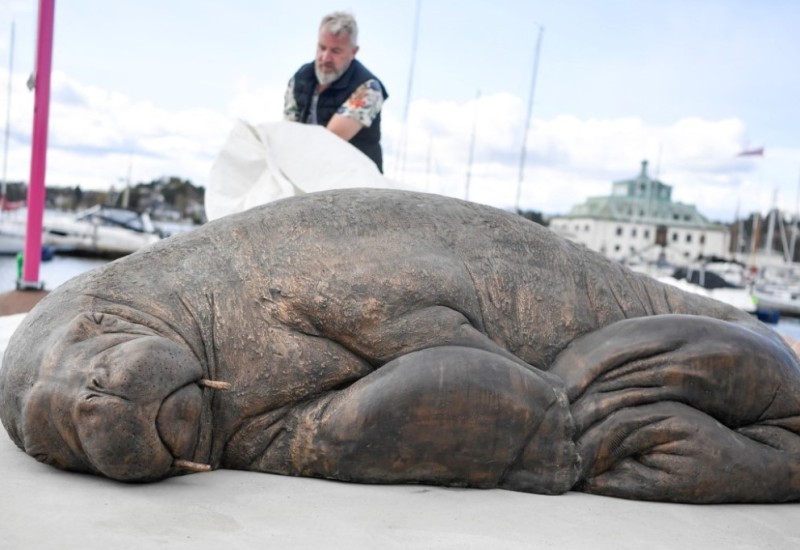 U znak sjećanja na ženku morža: Otkrivena skulptura Freje u prirodnoj veličini