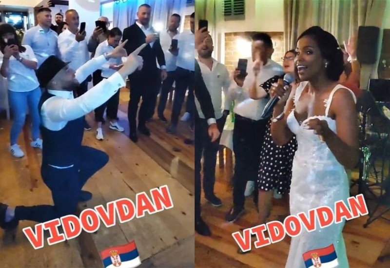 Afroamerikanka na svojoj svadbi otpjevala "Vidovdan"