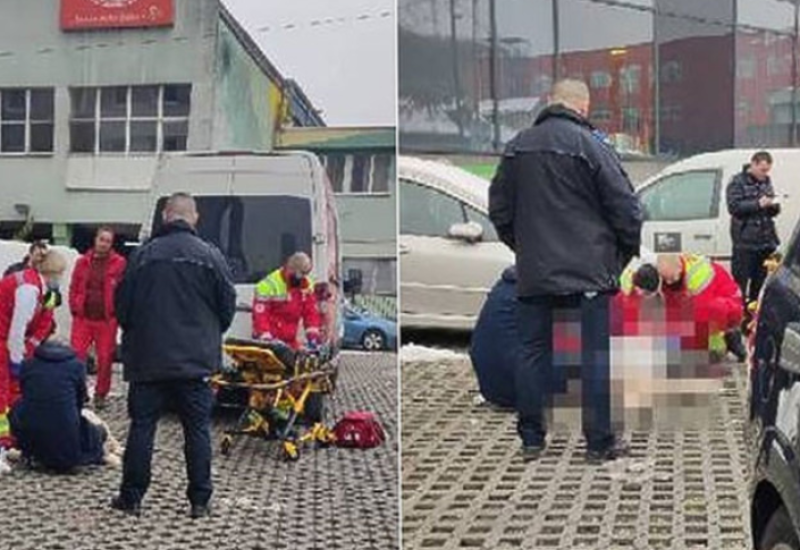 Nesreća na parkingu: Kombi udario trudnicu