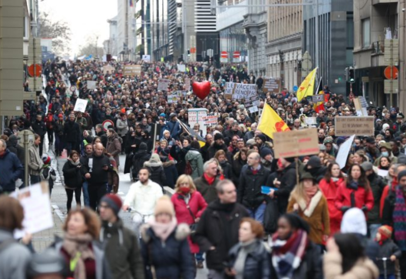 Više od 10.000 000 ljudi na protestima u centru Brisela