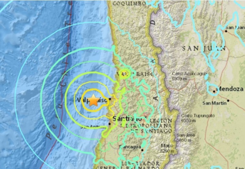 Jak zemljotres pogodio Čile
