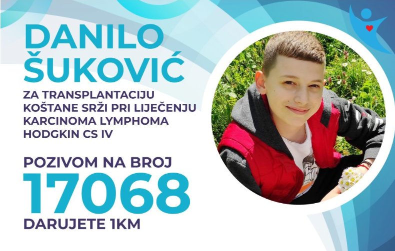 Budi human i pozovi 17068 - da Danilo pobijedi opaku bolest | Centralni ...